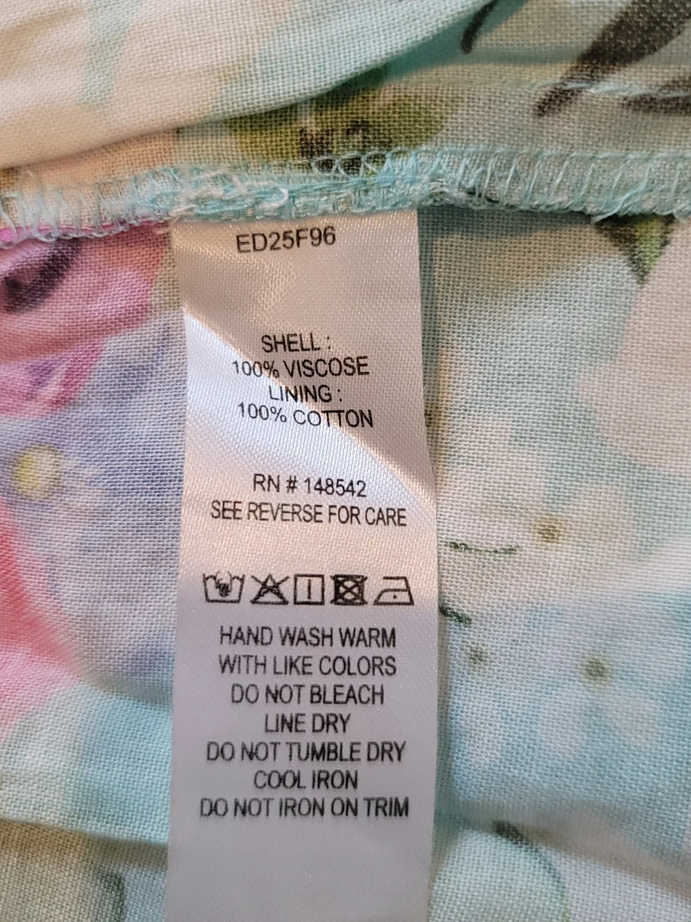 NWT ARATTA Serenity Springs Flare Pants Teal Floral Boho Vibrant Women's Size L - Picture 14 of 15